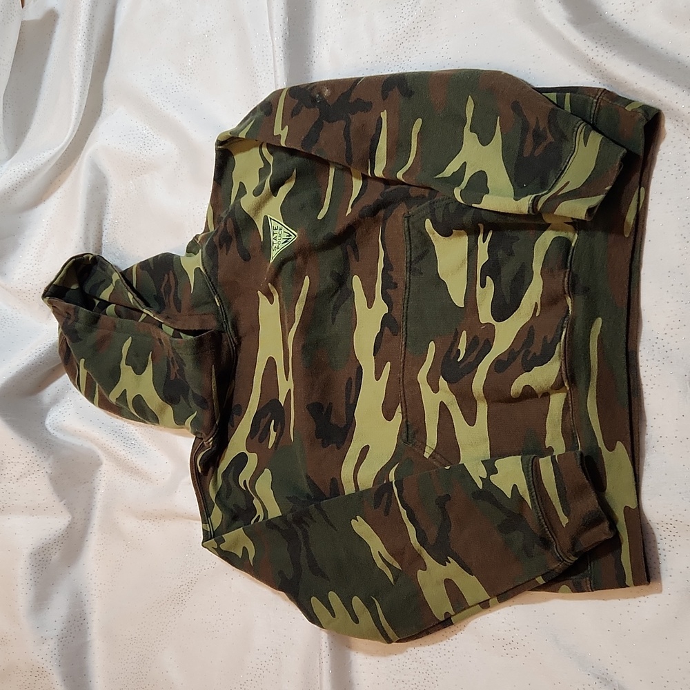 CODE V military sweater with hoodie  size large 14/16